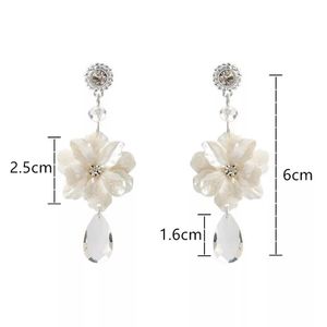 Drop crystal earrings